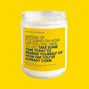 How Far You've Come Soy Candle Wade McCrory Collection