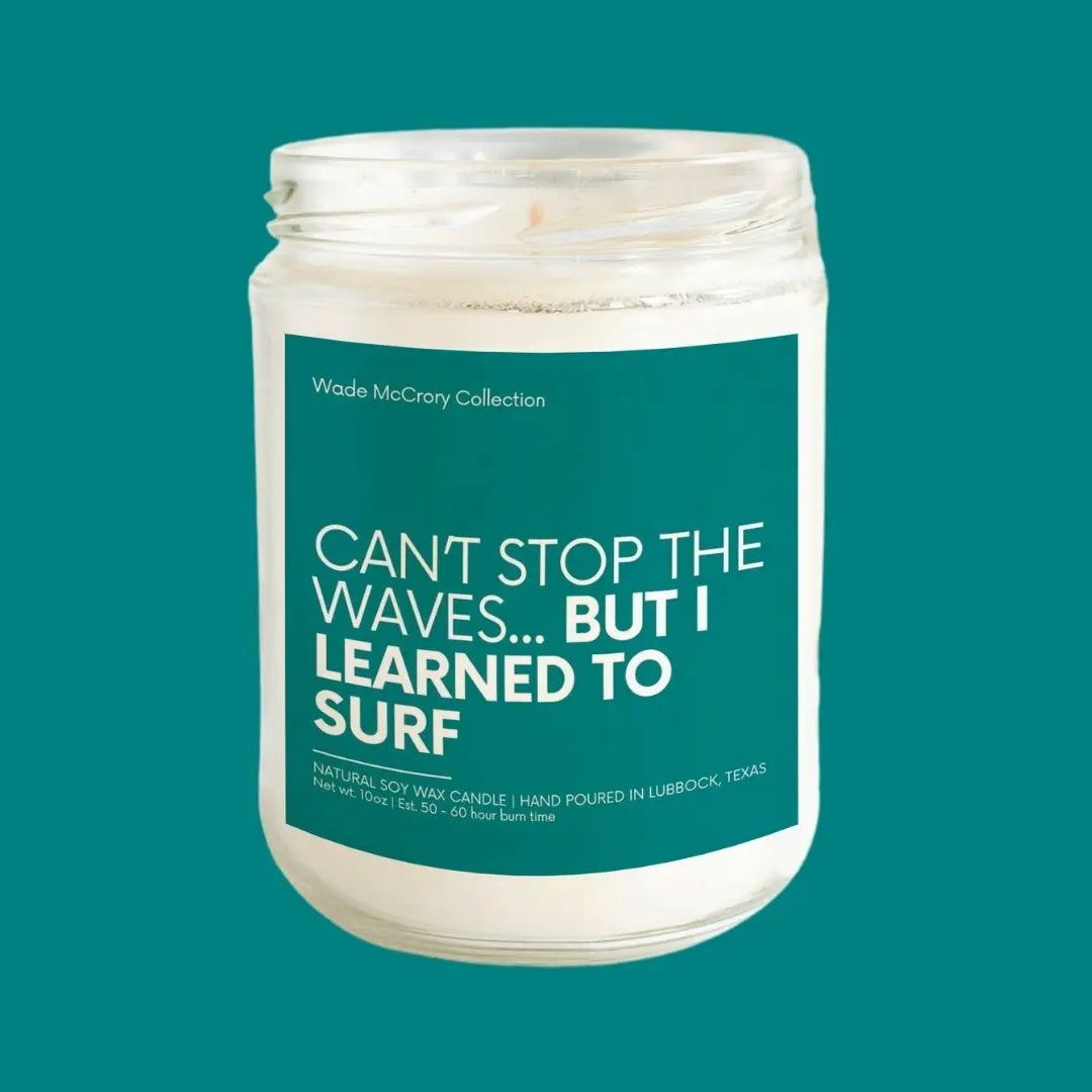I Learned to Surf Soy Candle - Wade McCrory Collection