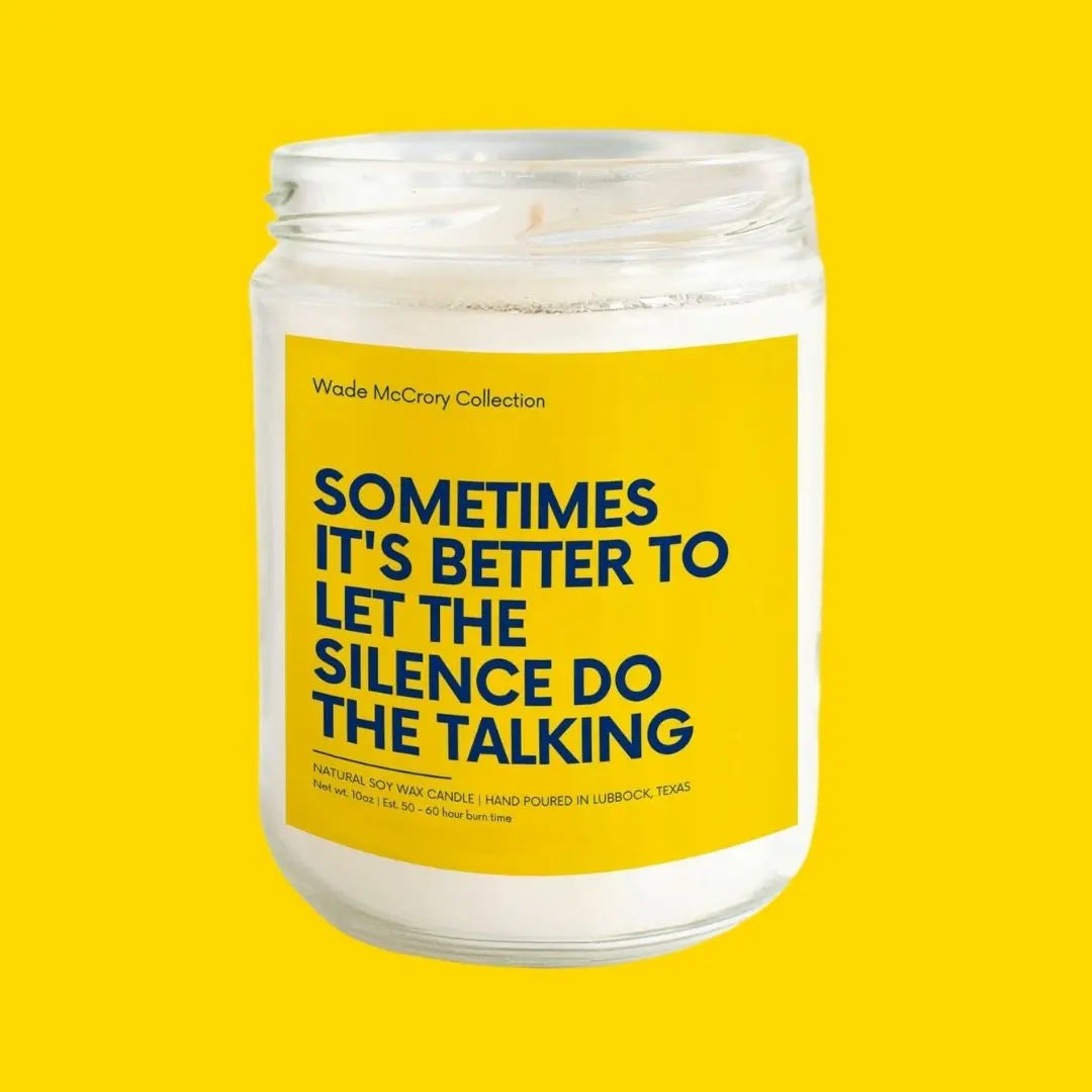 Let Silence do the Talking Soy Candle Wade McCrory Collection