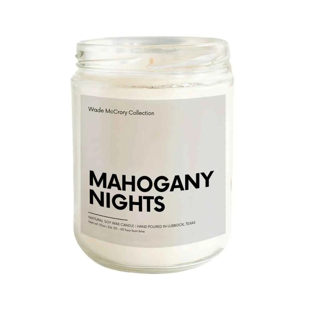 Mahogany Nights Soy Candle - Wade McCrory Collection