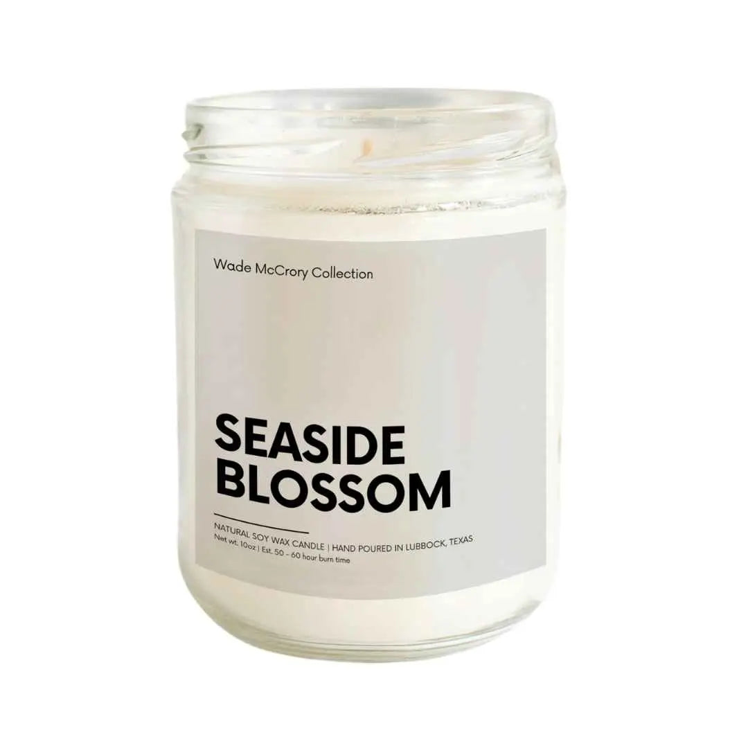 Seaside Blossom 10oz Soy Candle - Wade McCrory Collection