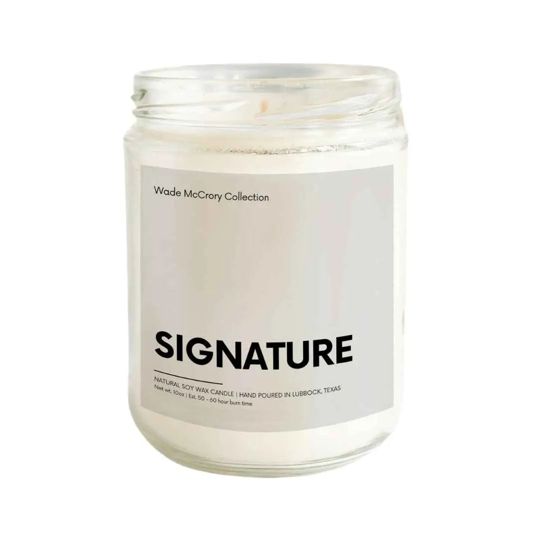 Signature 10oz Soy Candle - Wade McCrory Collection