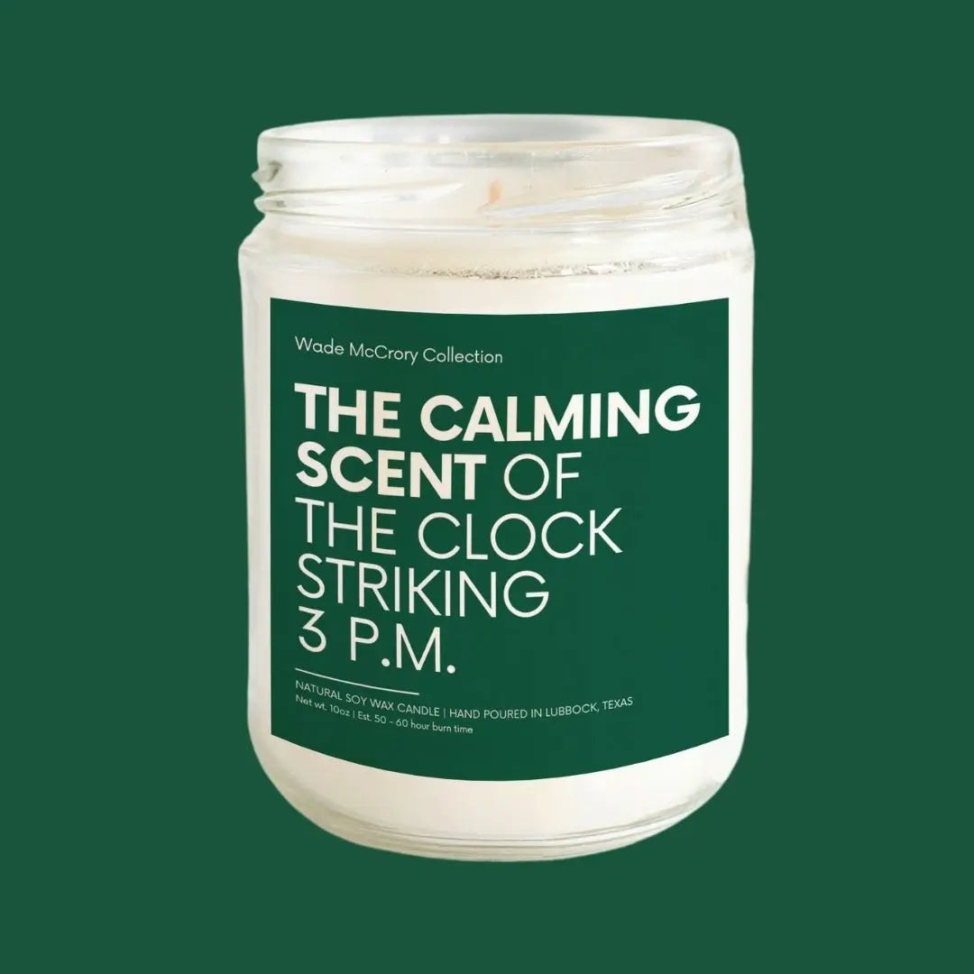 The Calming Scent of the Clock Soy Candle Wade McCrory Collection