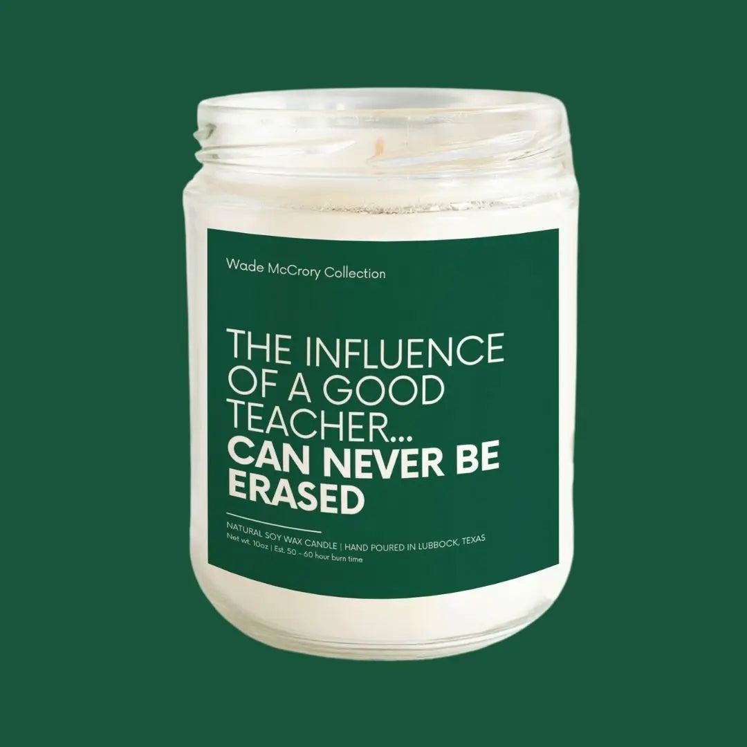 The Influence of a Good Teacher Soy Candle Wade McCrory Collection