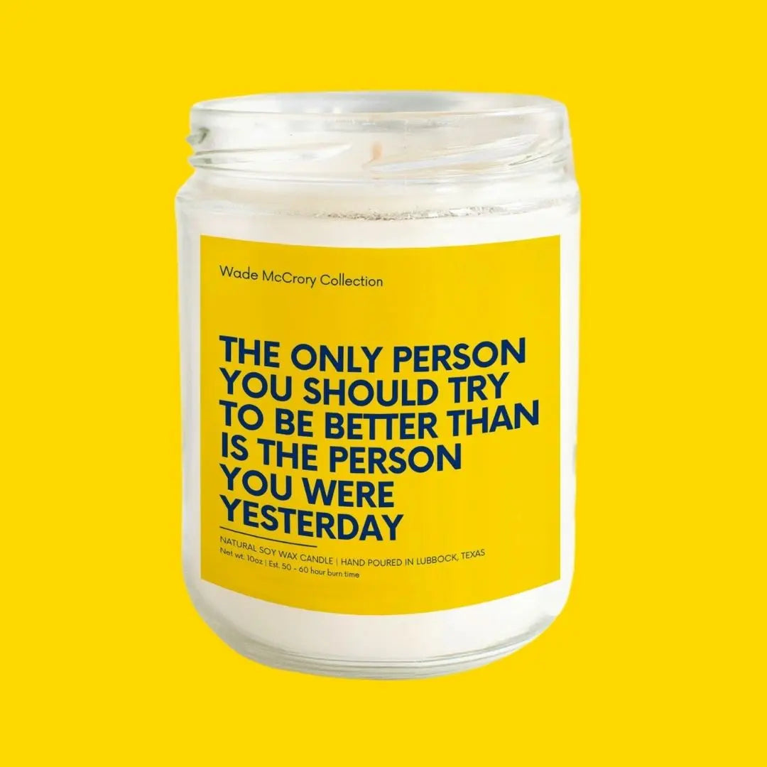 The Person You Were Yesterday Soy Candle Wade McCrory Collection