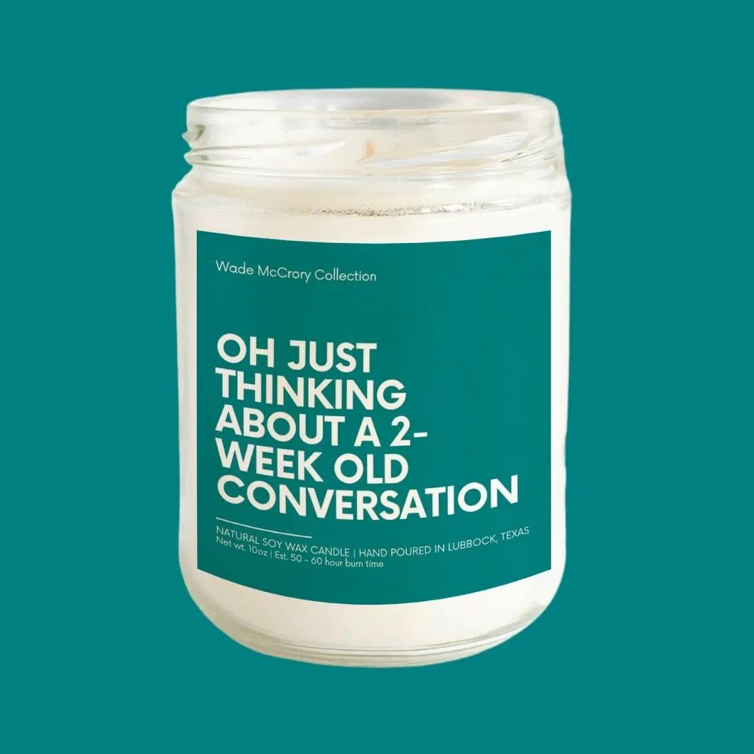 Thinking About an Old Conversation Soy Candle - Wade McCrory Collection